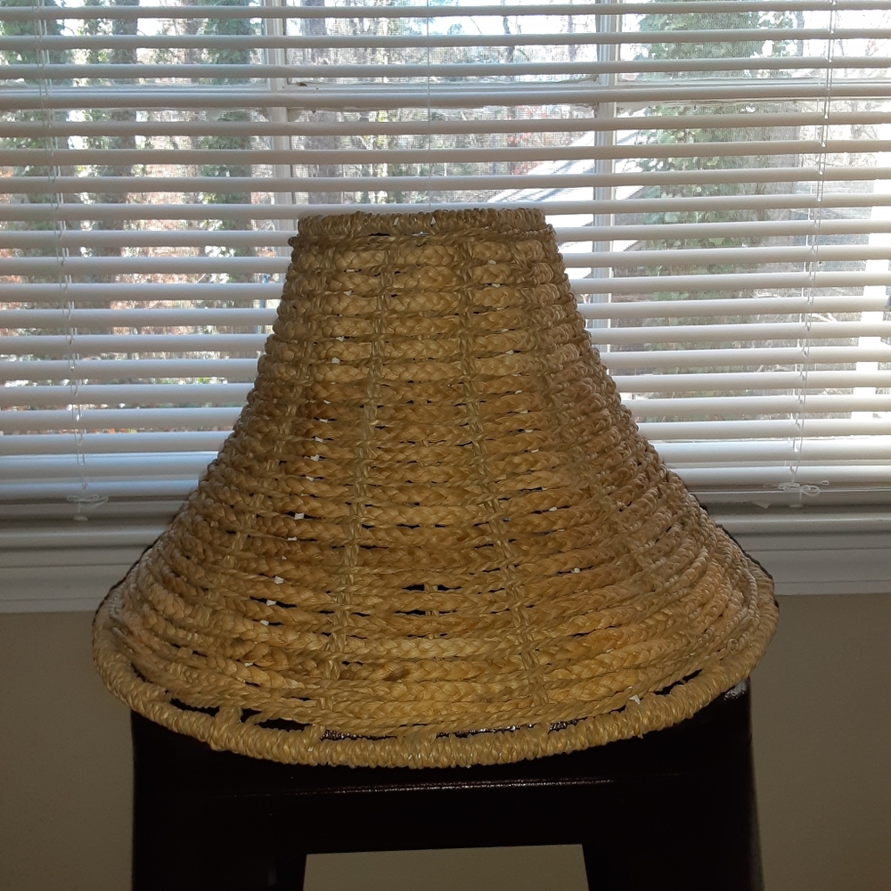 Beautiful wicker lampshade
